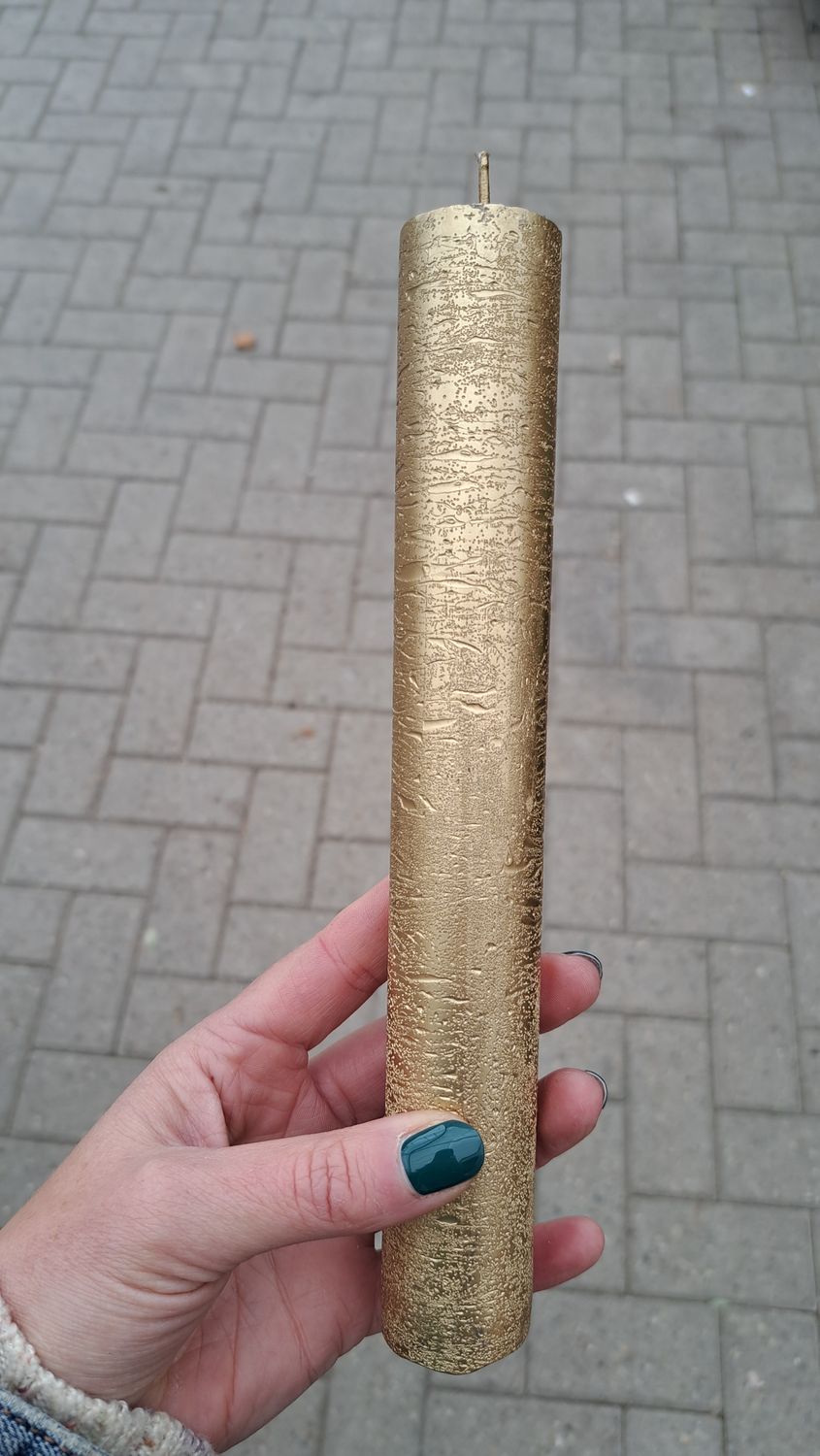 Xl Stabkerze gold