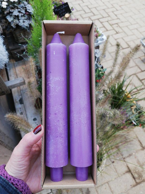 Spitzkerze Candle M 'violett ' 