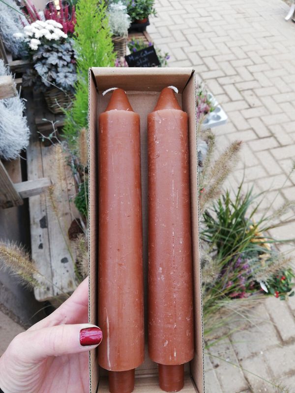 Spitzkerzen candle M 'rost' 
