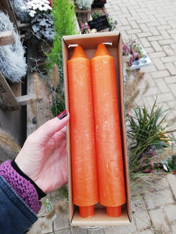 Spitzkerzen candle M 'pumpkin' 
