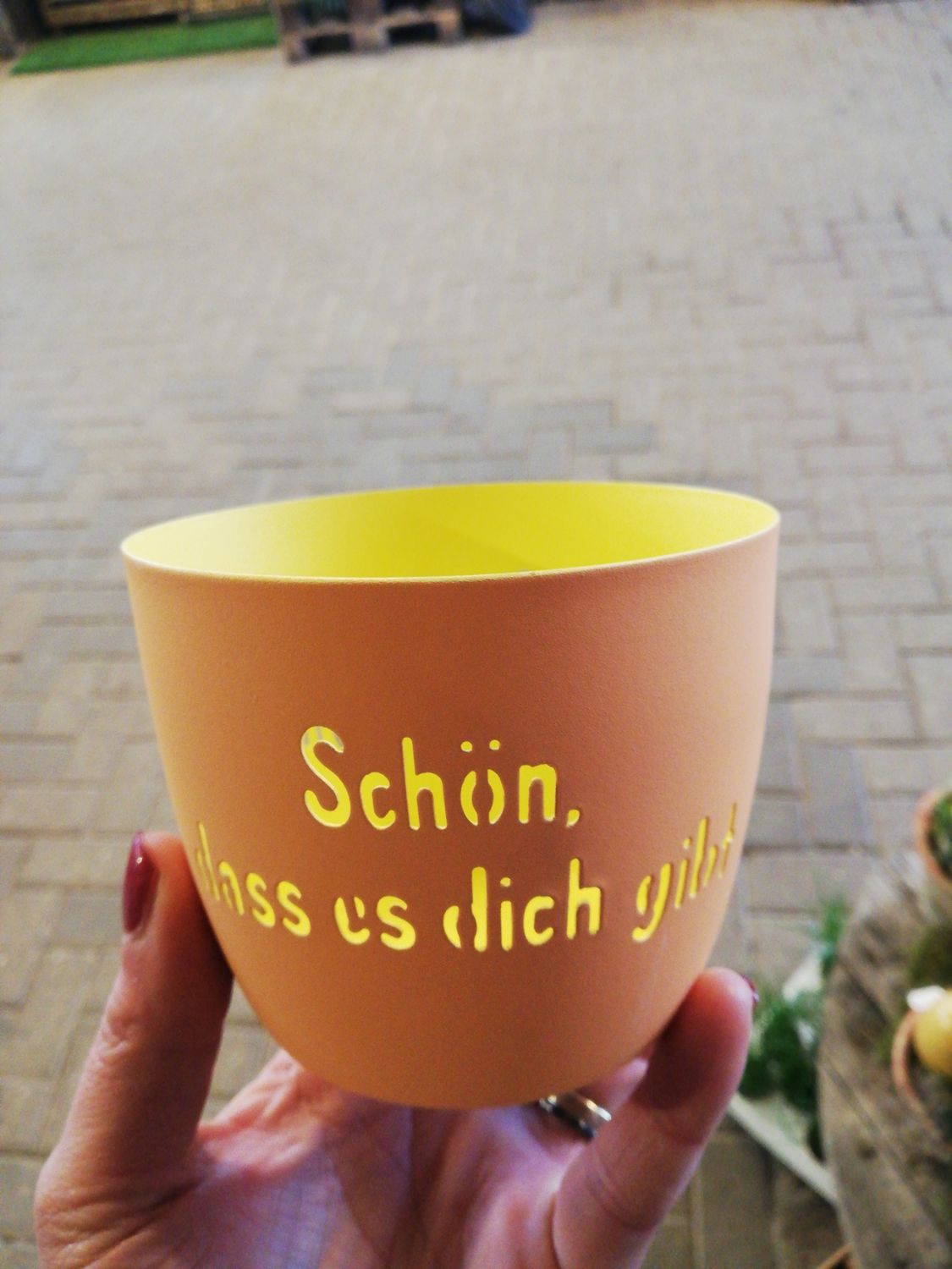 Windlicht 'Spring' yellow Windlicht 'Spring' yellow