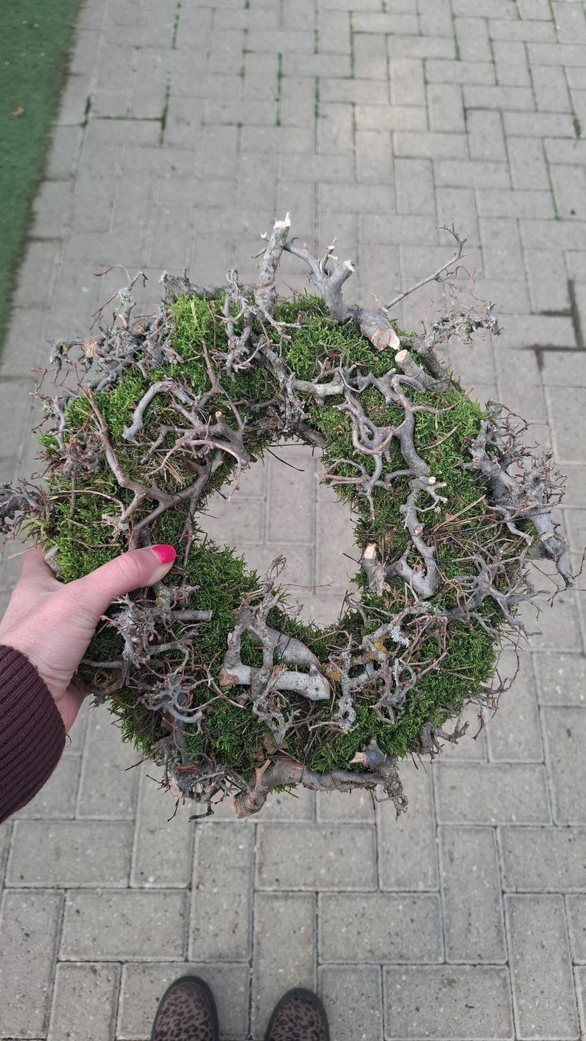 Frühjahrskranz Moos Bonsai 