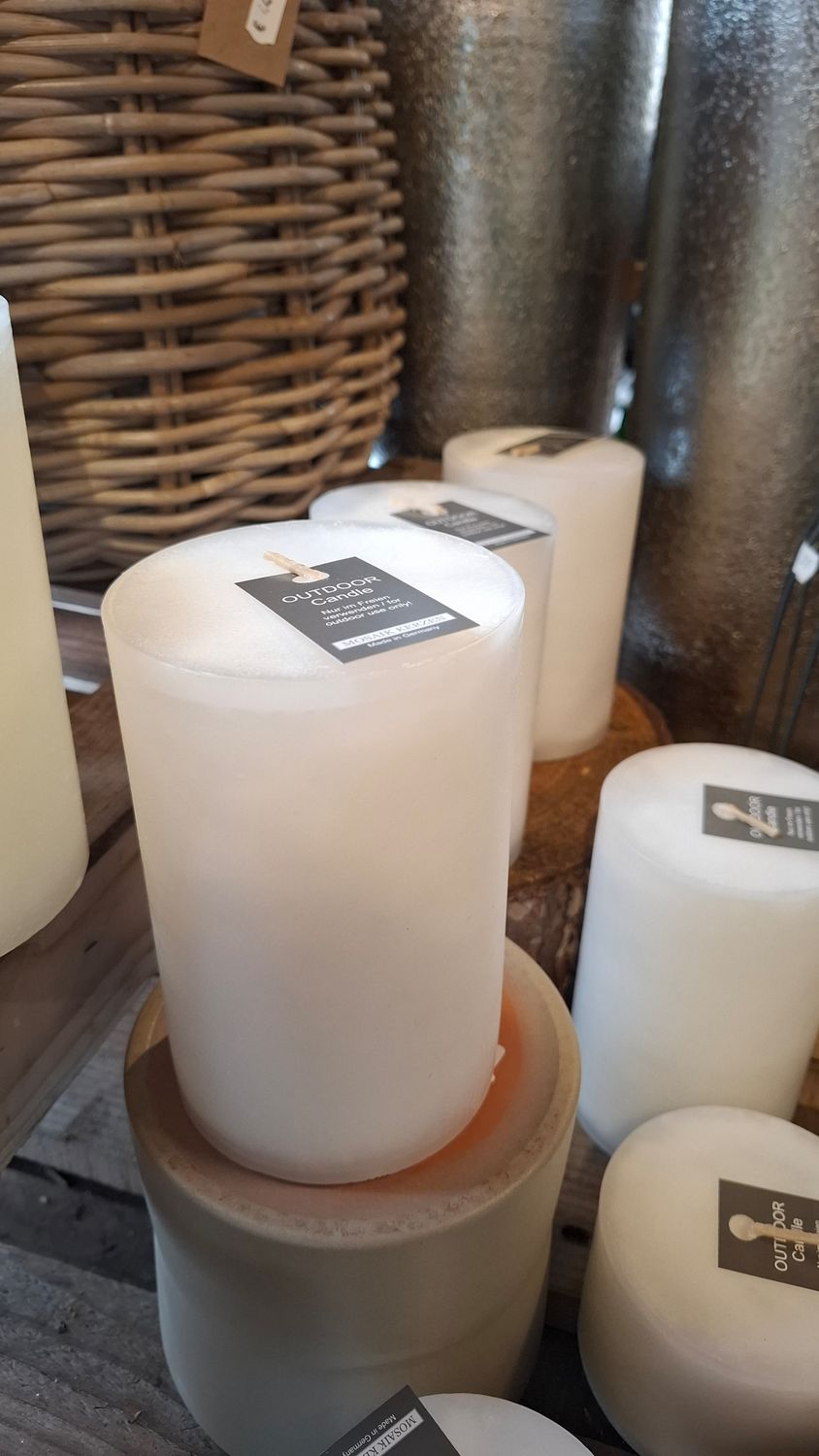 Outdoorkerze "Weiss"