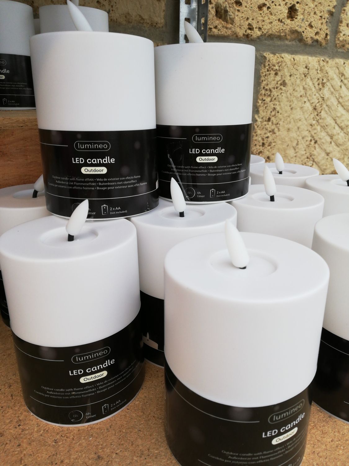 Outdoorkerze LED S 'white'