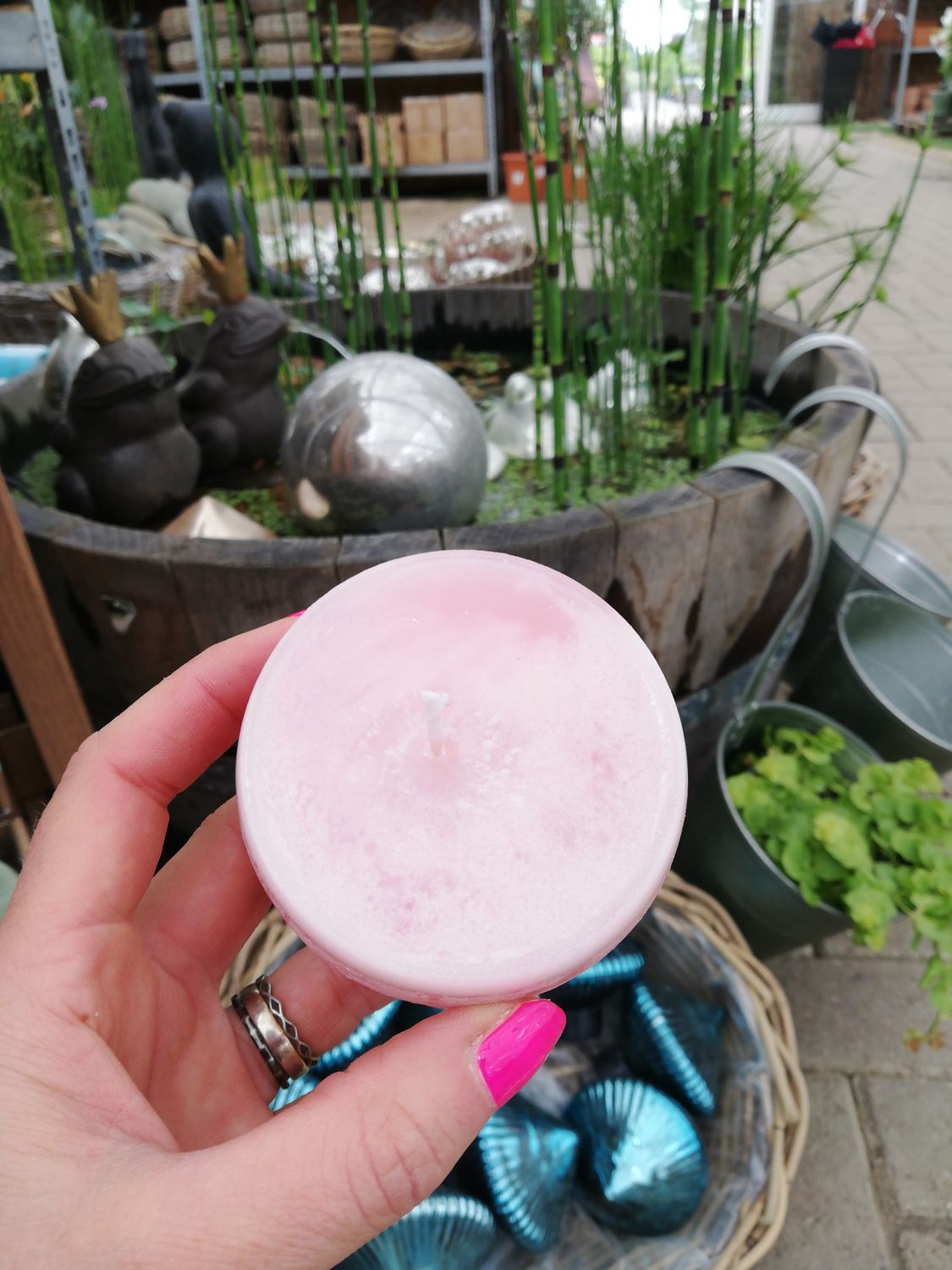 Schwimmkerze Rose 3er