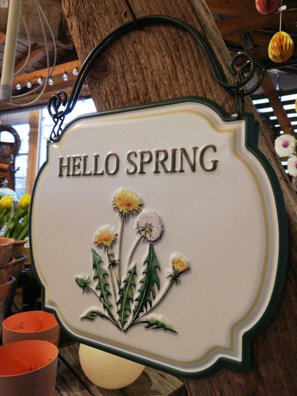 Gartenschild Löwenzahn