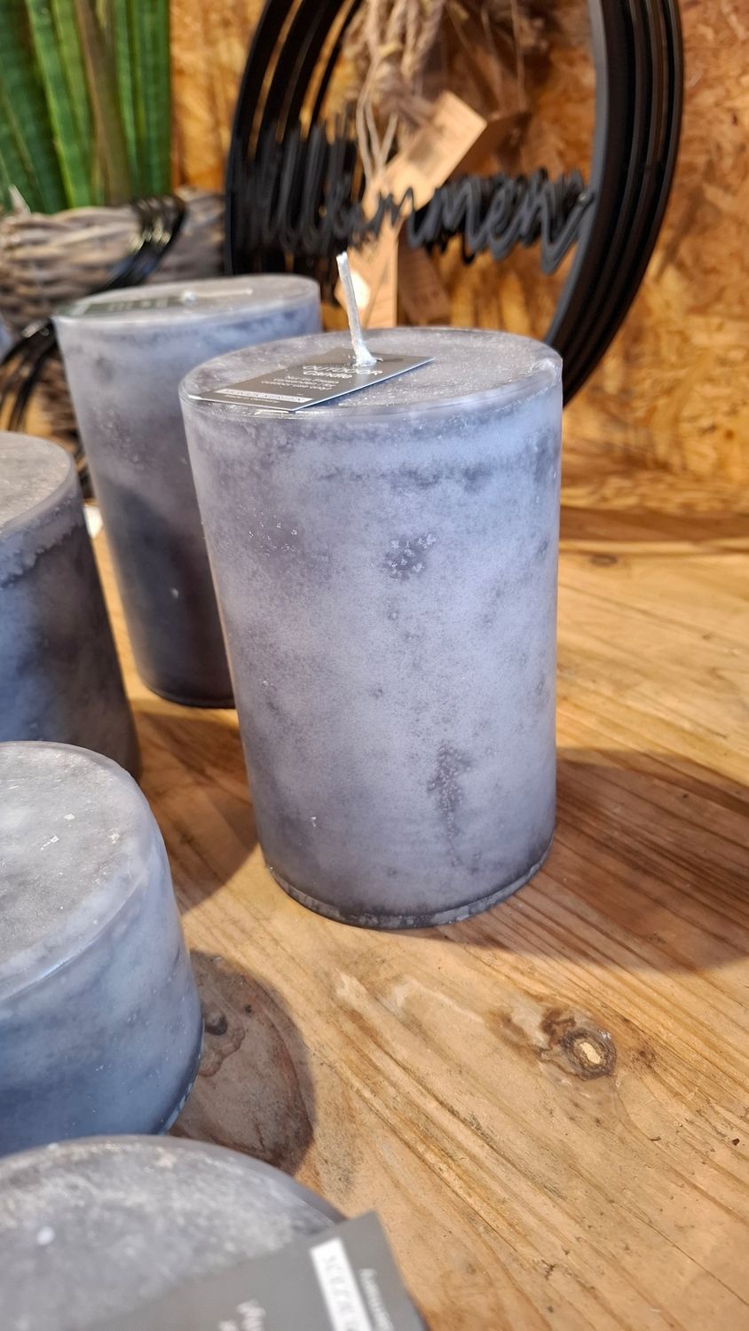 Outdoorkerze "Anthrazit "