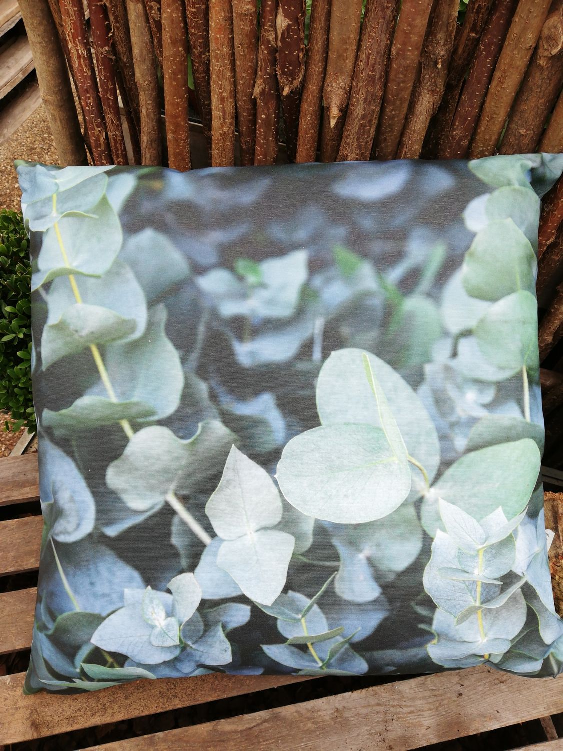 Outdoorkissen 'Eukalyptus '