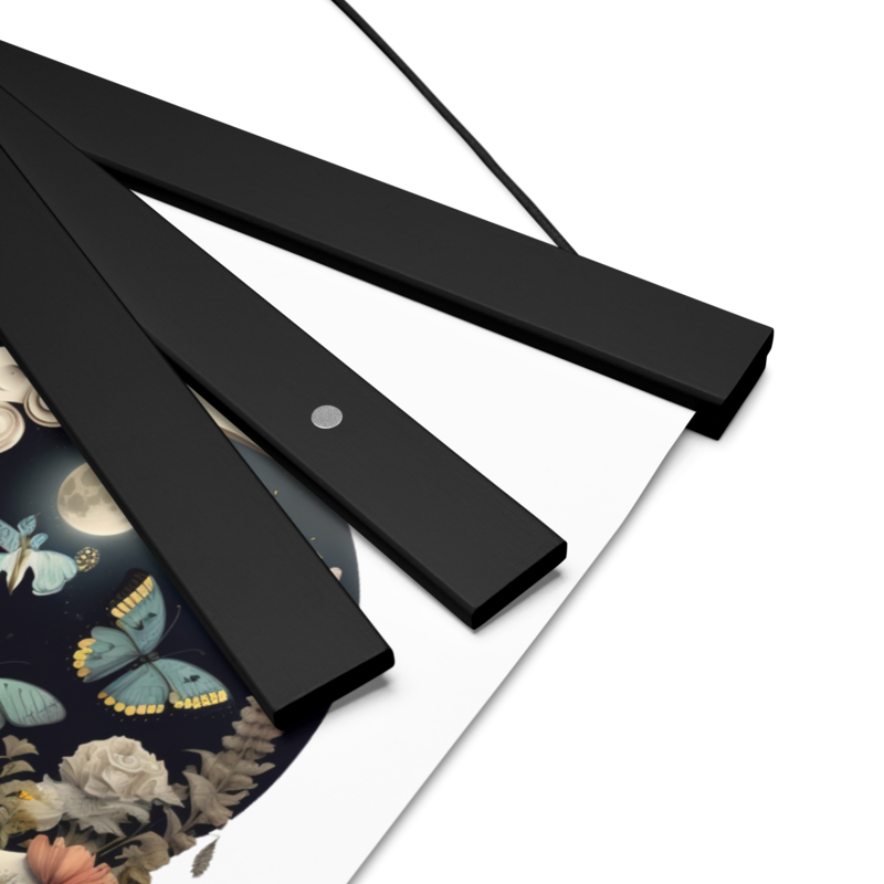 Poster with hangers