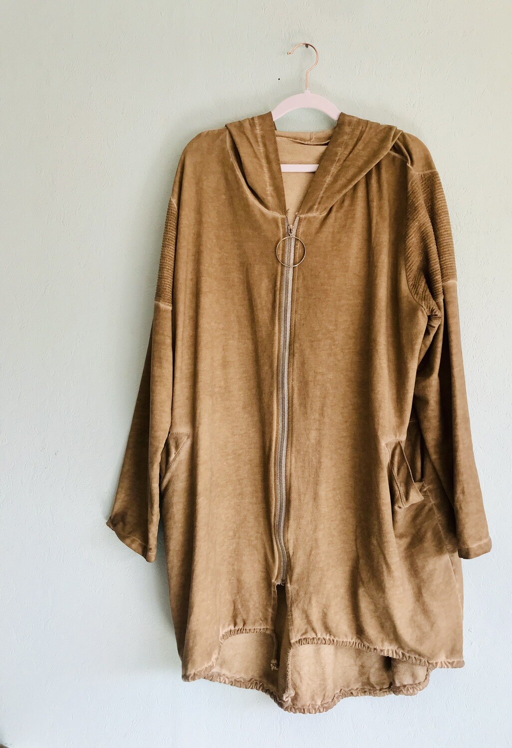 Vanilla Cream Jacke mit Kapuze