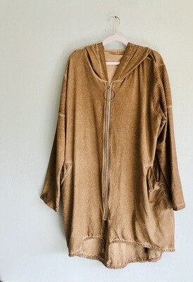 Vanilla Cream Jacke mit Kapuze