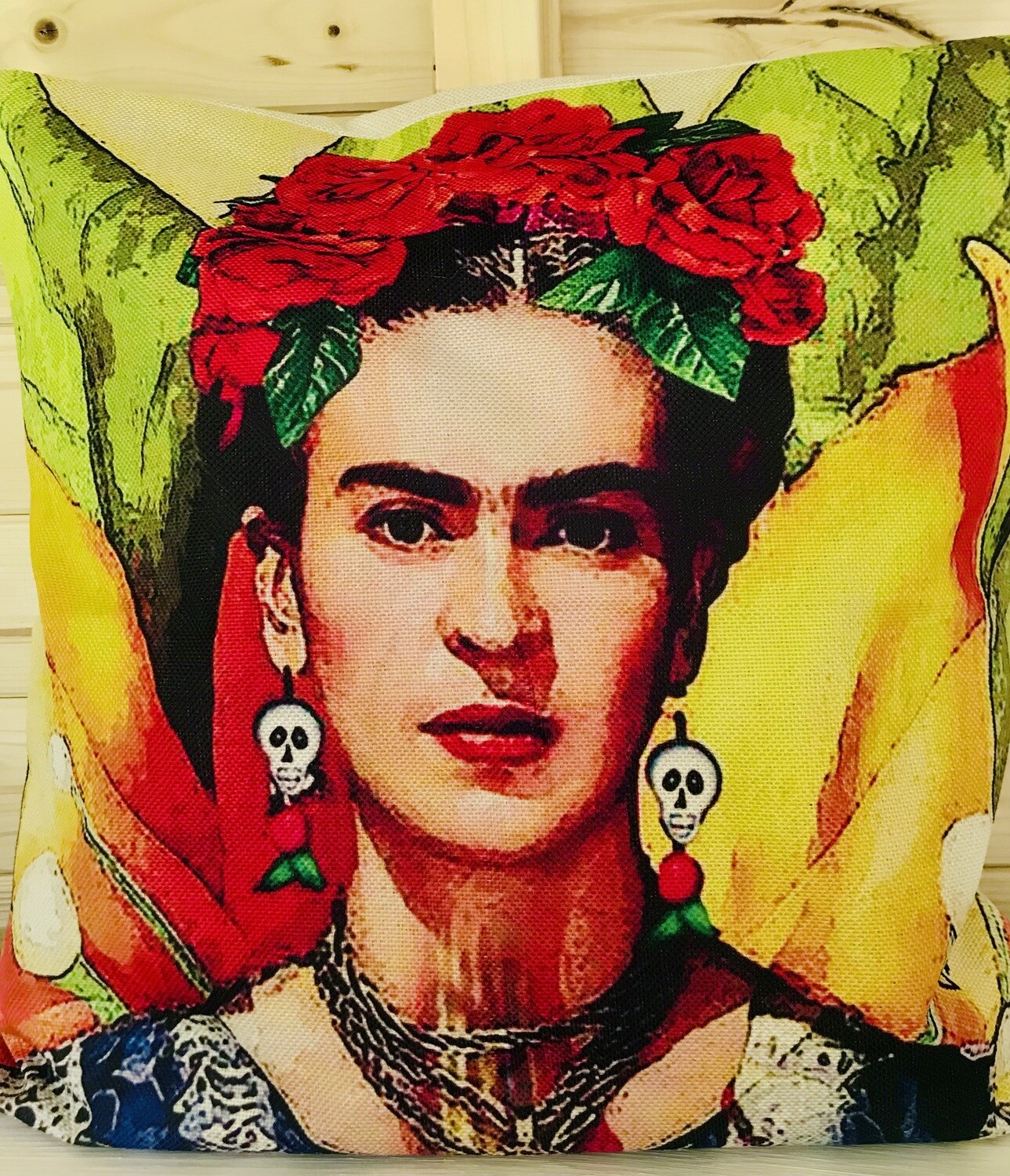 Frida Kahlo Kissen aus Leinen  4 Stück