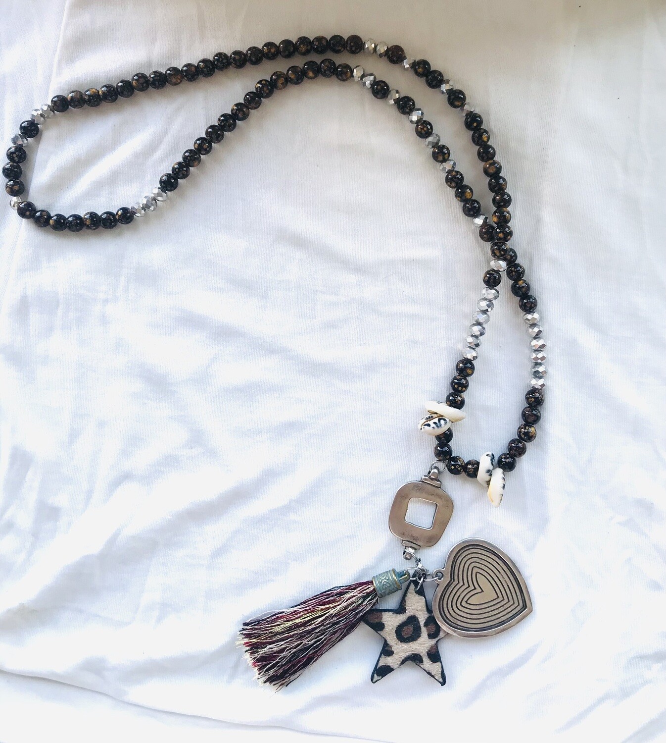 Boho Style Kette mit  Leopardenstern