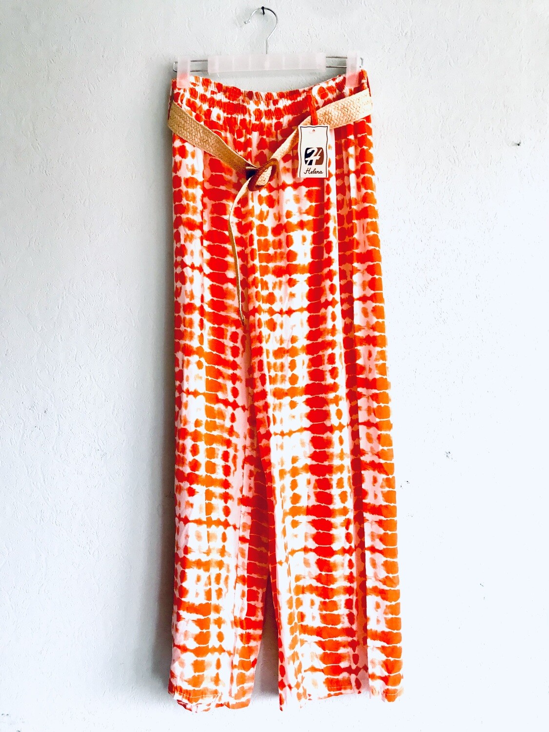 Sommerbatikhose in Orange