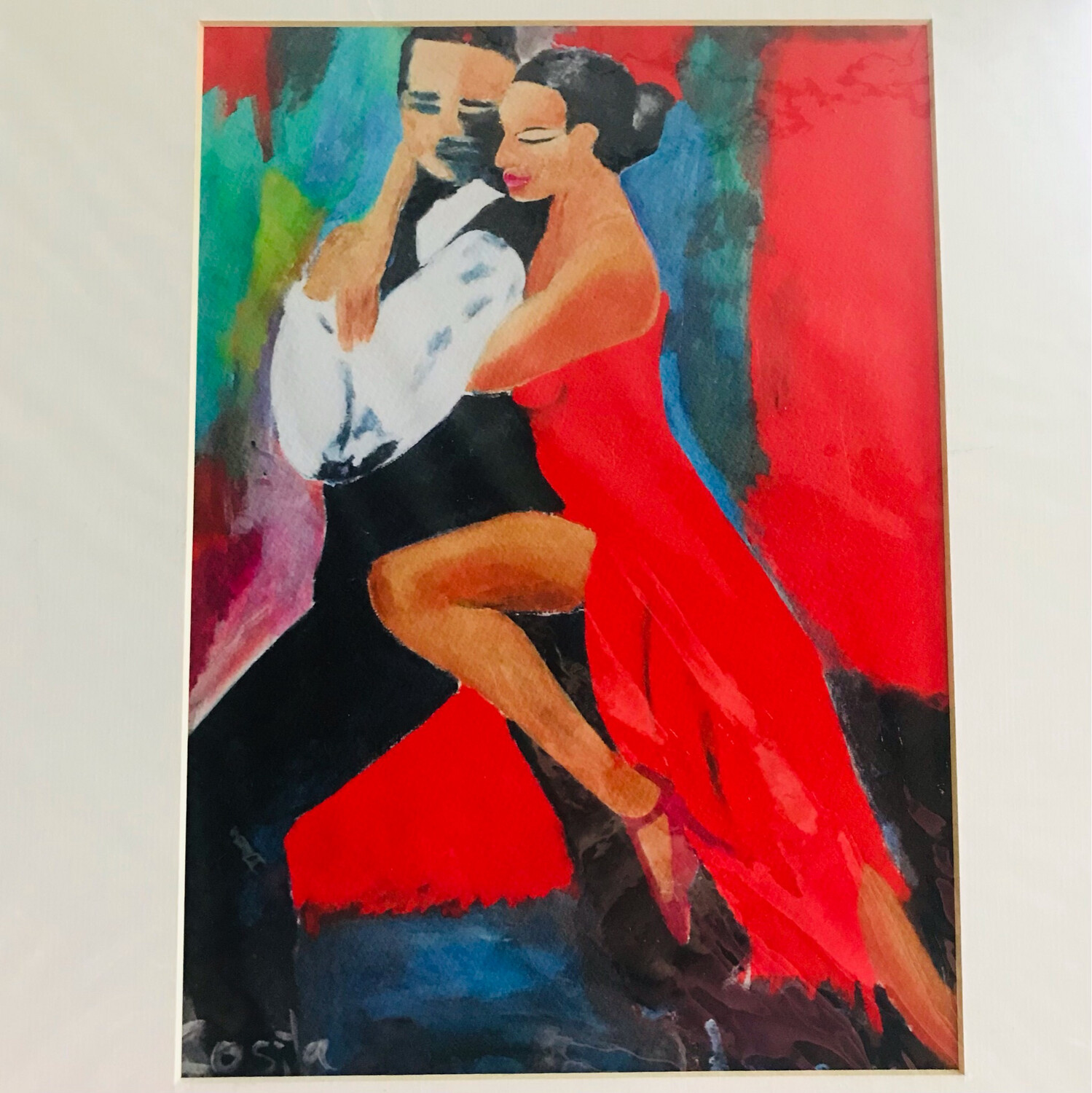 Serie Tango Tänzer Druck
