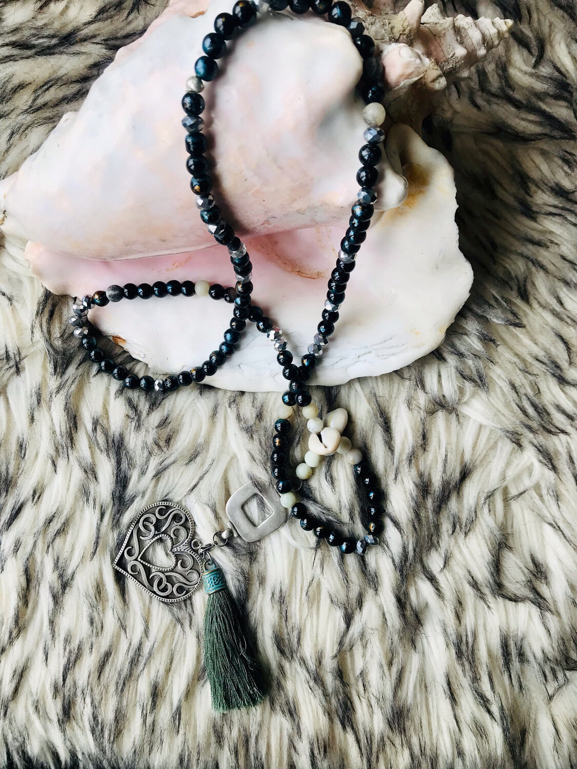 Boho Kette Grün