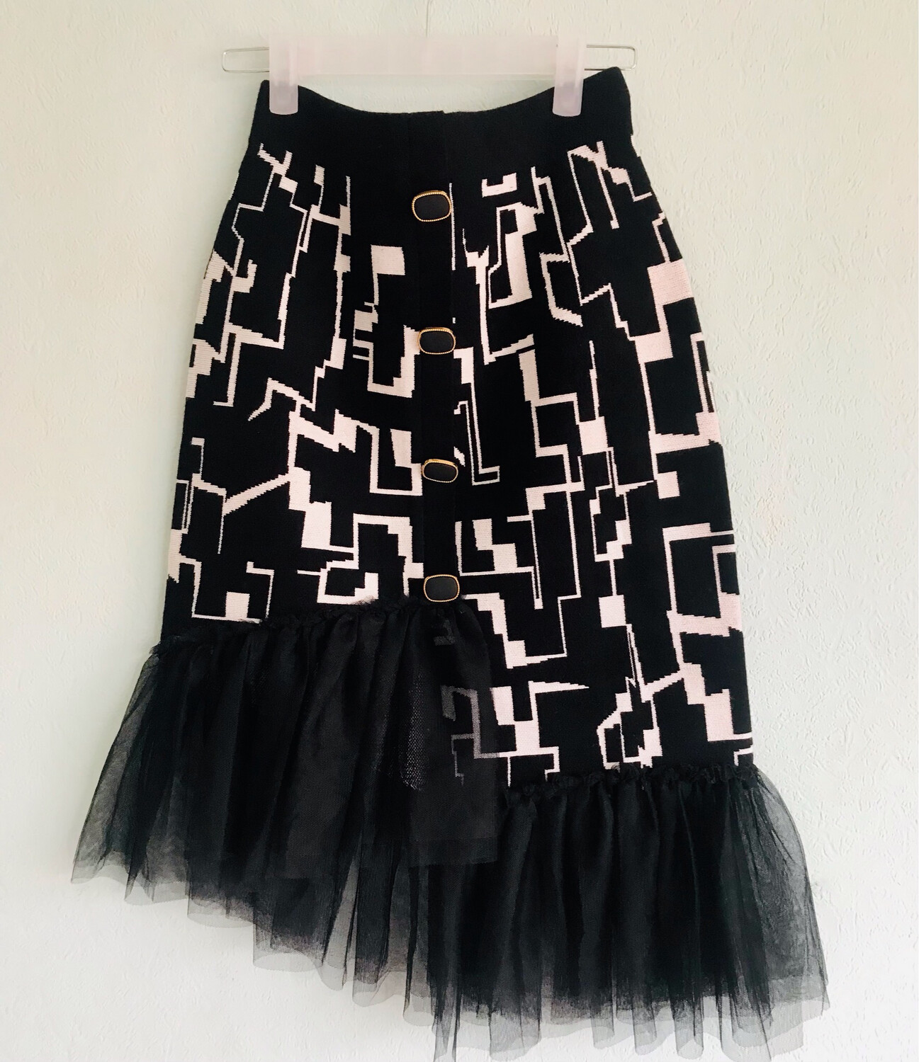Asymmetrischer Rock Zebra