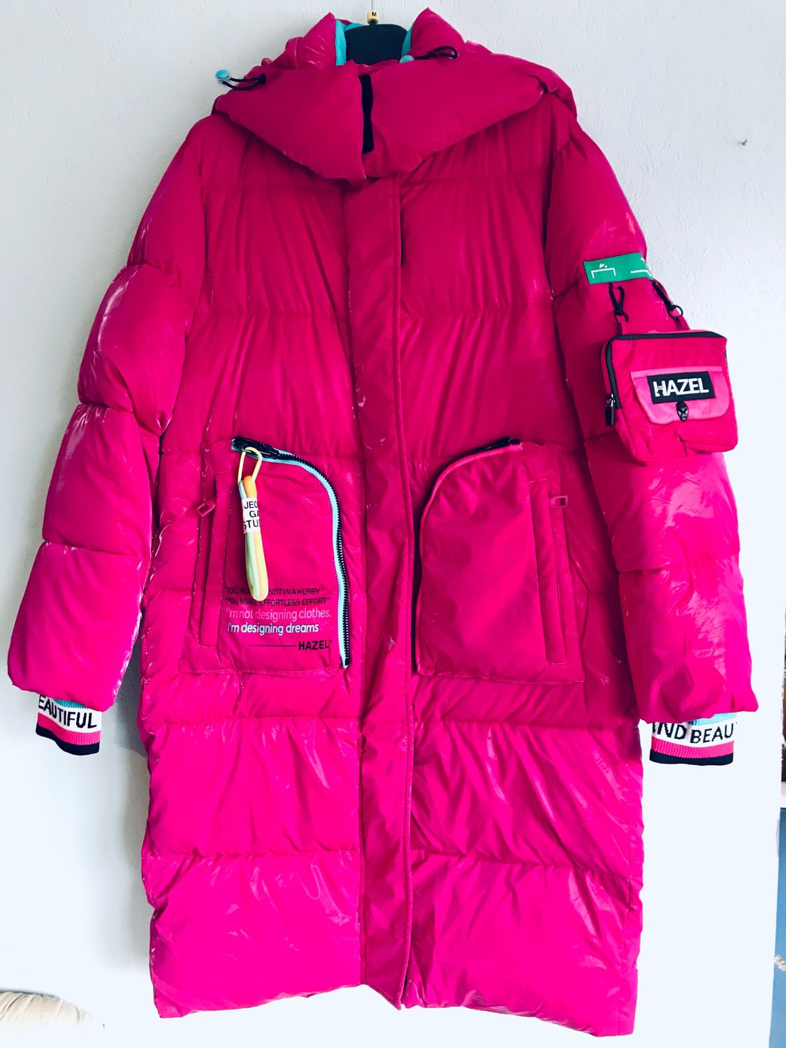 Winter Parka Mantel Brombeere
