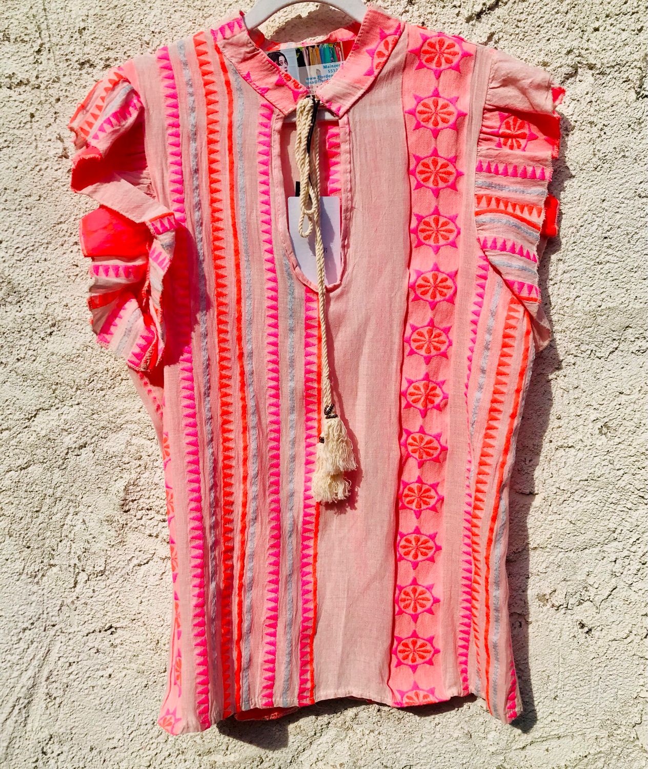 Damen Bluse Kurz Arm