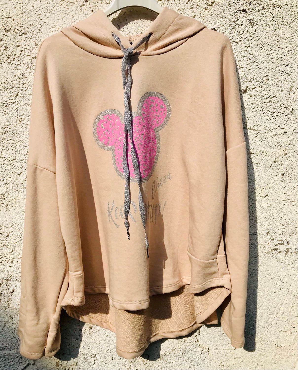 Hoodie mit Mickey braun