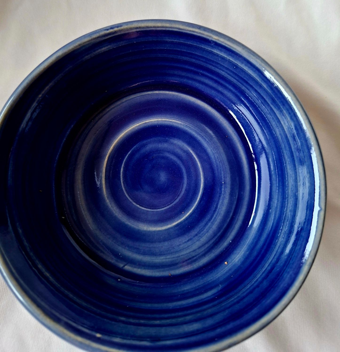 Keramik Schale in blau