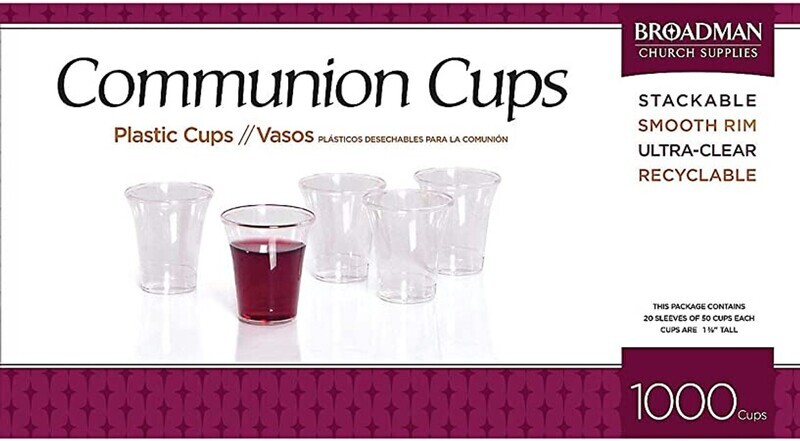 Broadman Clear Communion Cups