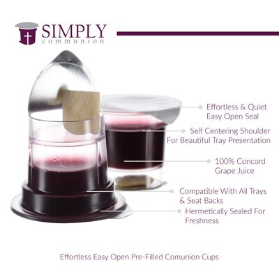 Pre-filled Communion Cups