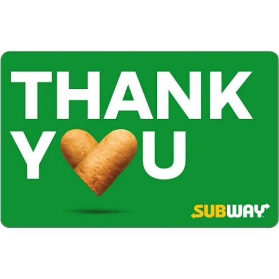 Subway Gift Card