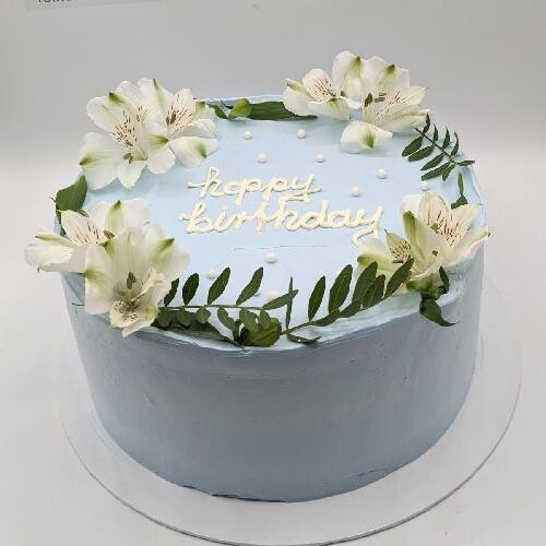 Eingestrichene Geburtstagstorte