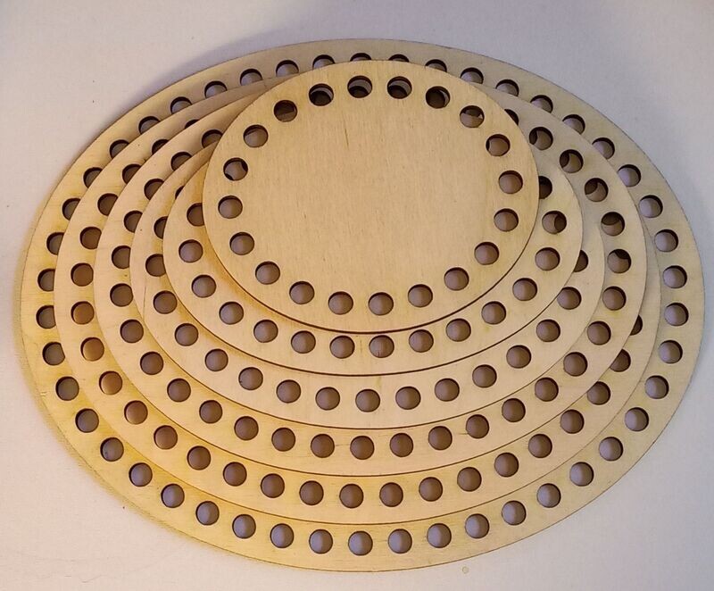 Häkelboden, oval 25 x 20 cm