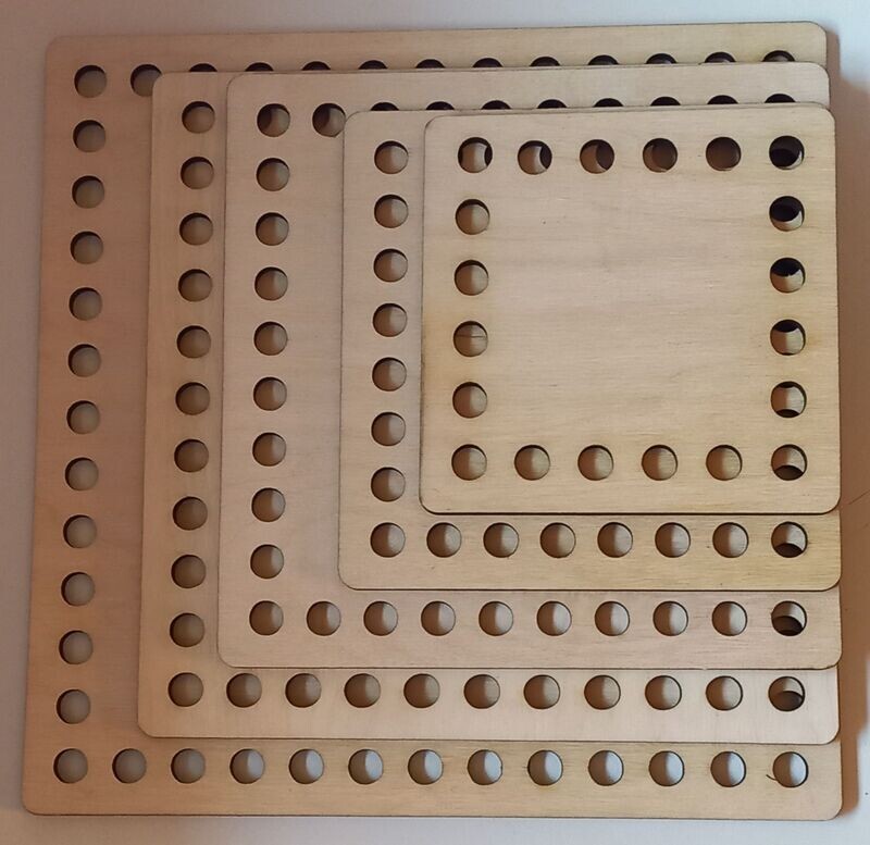 Häkelboden, Quadrat 20 cm