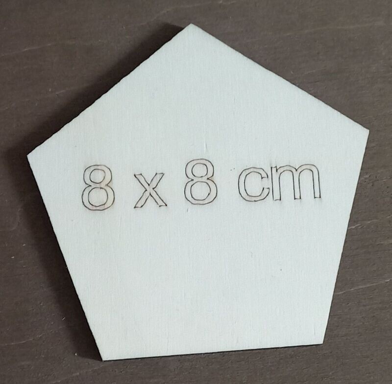 Holzrohlinge, 8 x 8 cm 5er Pack
