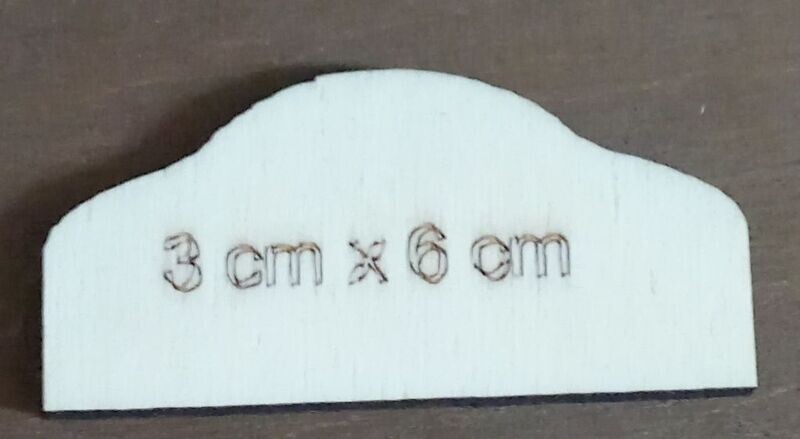 Holzrohlinge, 3 x 6 cm 5er Pack