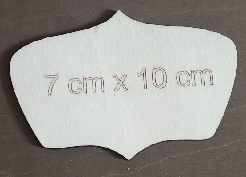 Holzrohlinge, 7 x 10 cm, 5er Pack