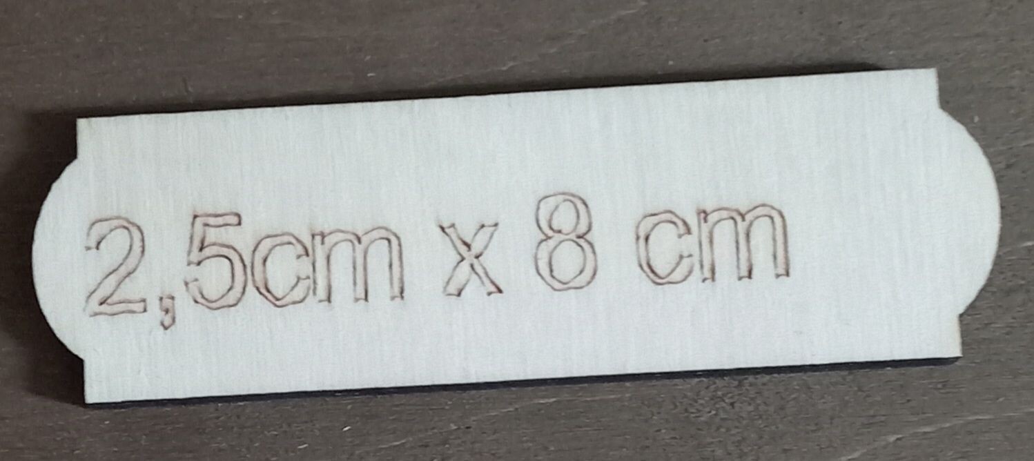 Holzrohlinge, 2,5 x 8 cm, 5er Pack