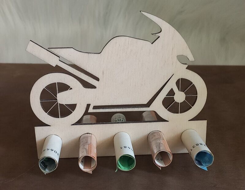 Geldgeschenk, Motorrad