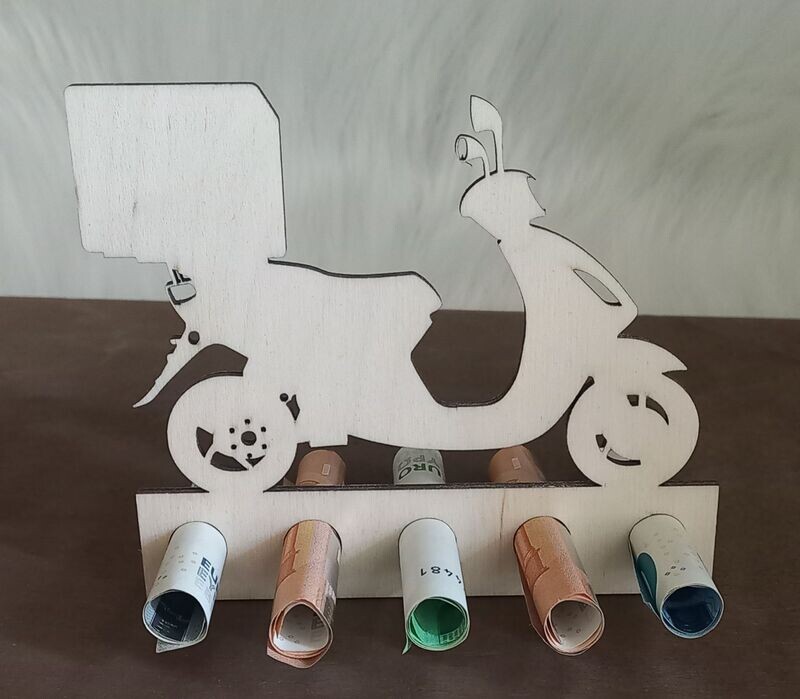 Geldgeschenk, Motorroller