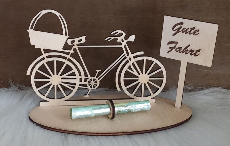 Geldgeschenk / Herrenrad