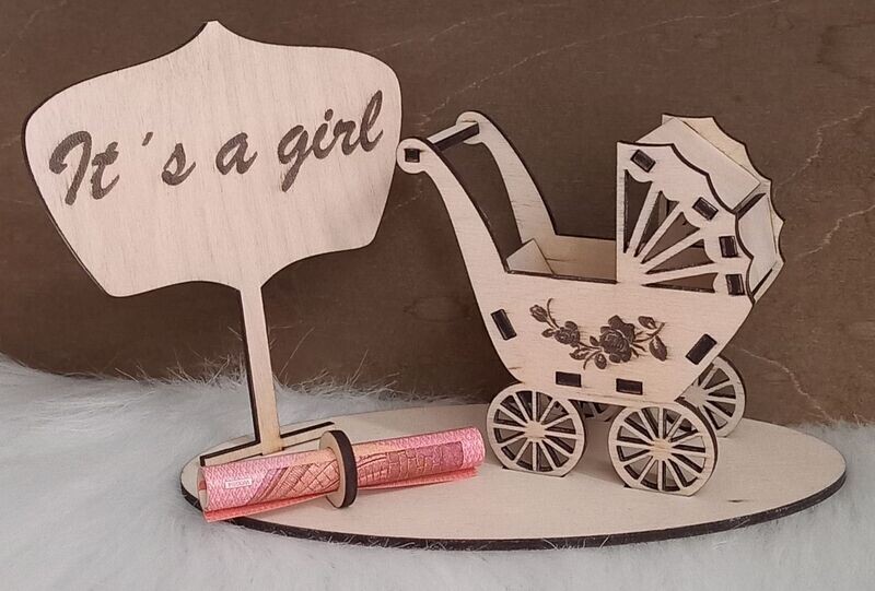 Geldgeschenk, zur Geburt, It´s  a Girl