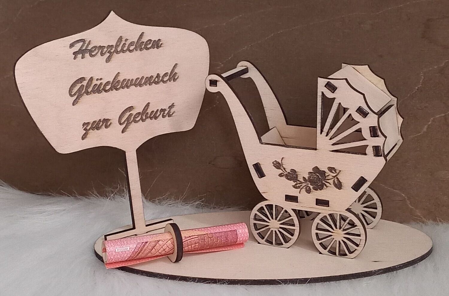 Geldgeschenk, zur Geburt, Herzlichen Glückwunsch zur Geburt