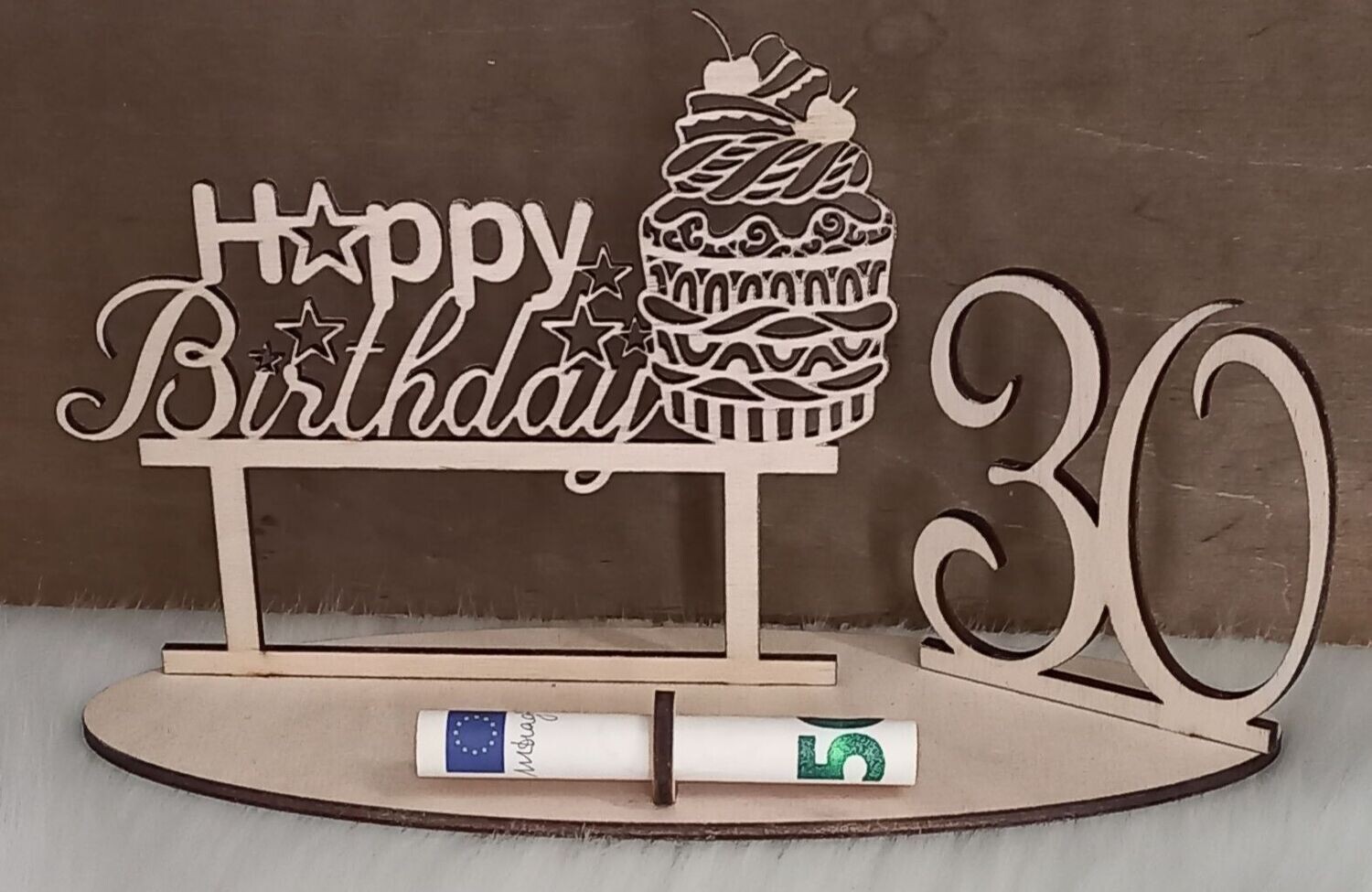Geldgeschenk Cupcake, 30. Geburtstag