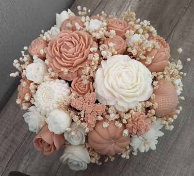 Wachs- Kerzen- Blumen