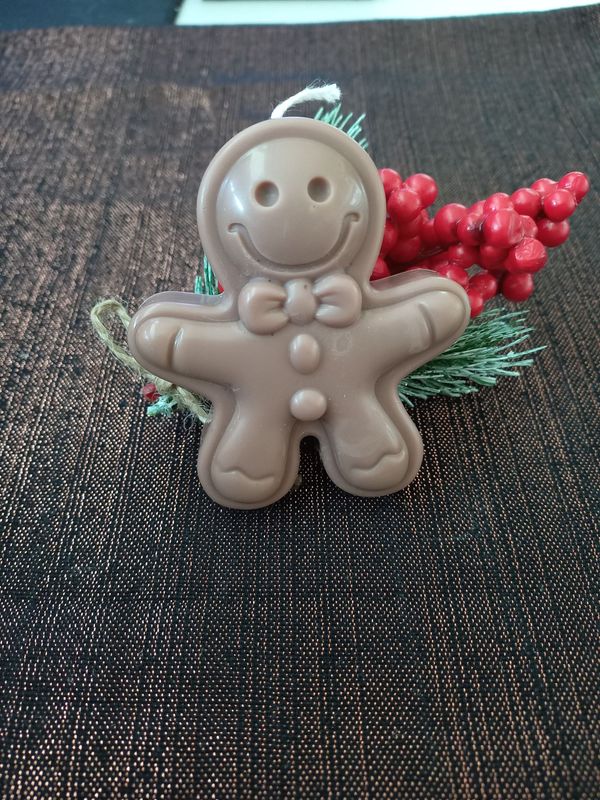 Lebkuchenmann Kerze in Schoko