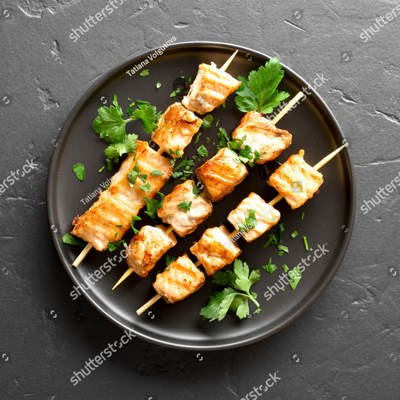 Grilled salmon kebab &amp; More