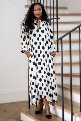 Mastik  Black & White polka dot  style dress