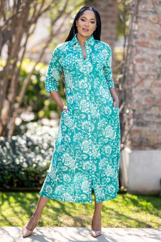 Mastik Shirt green  Print style dress