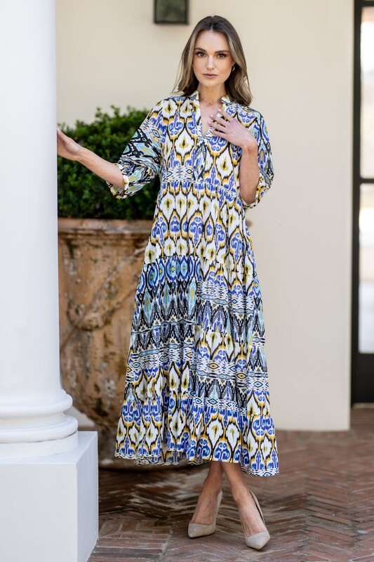 Mastik Aztec Print fit and flare style dress