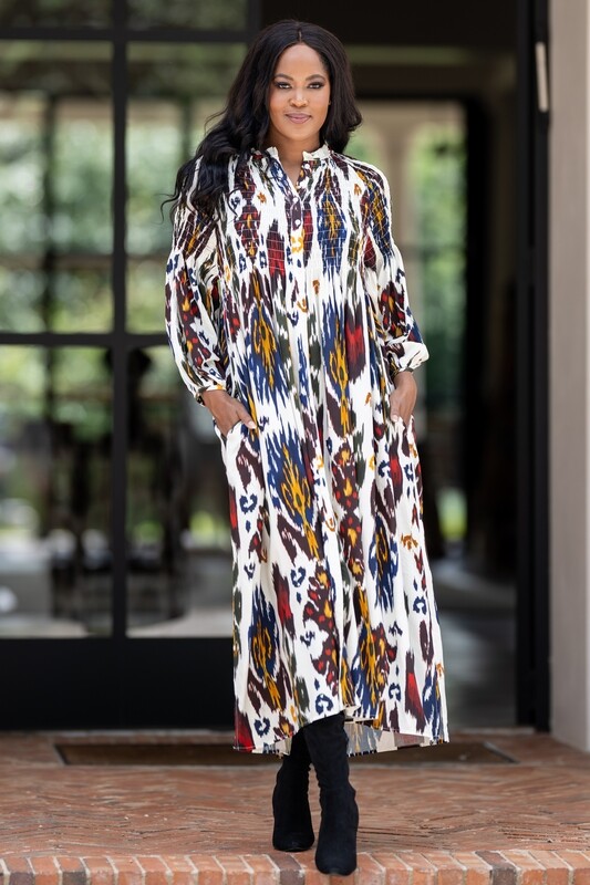 Mastik Aztec print dress