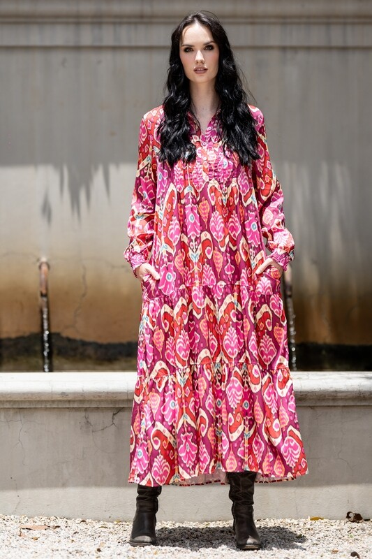 Mastik Pink Collared Dress