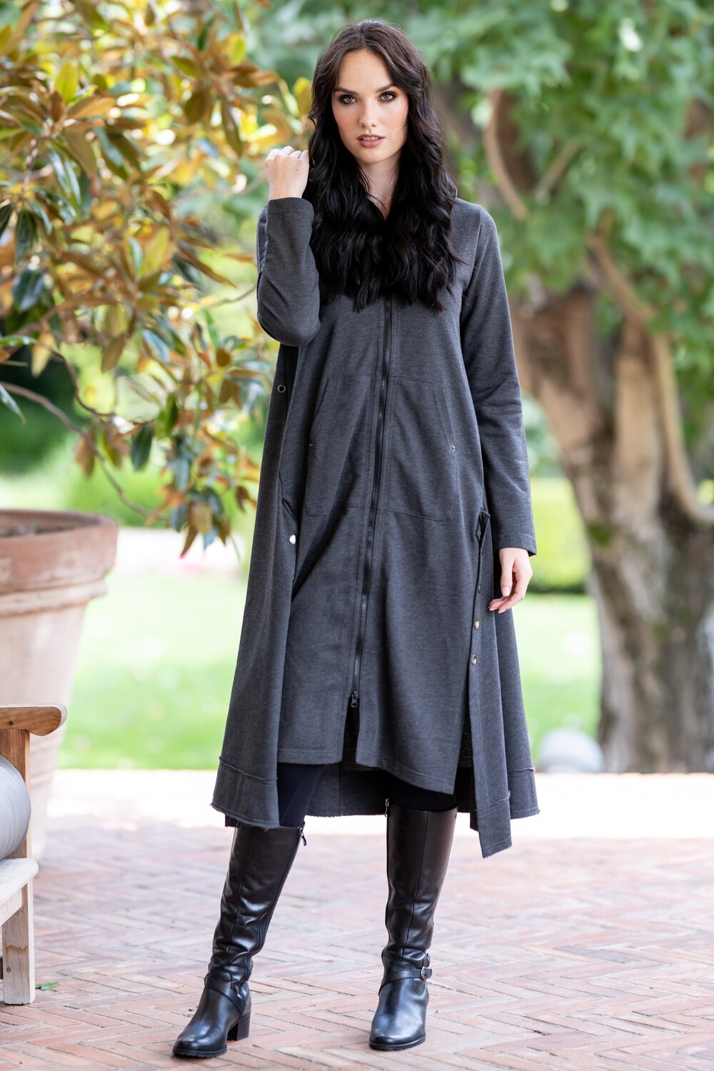 Hooded zip Jacket\dress